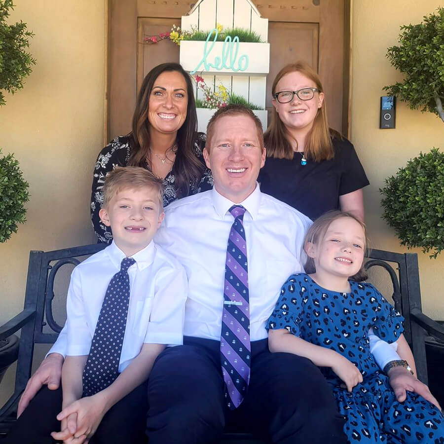 Dr Ryan Jensen and family